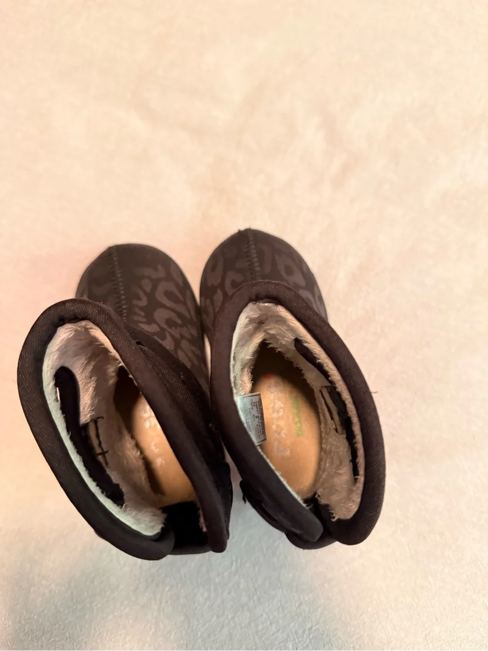 Black Leopard Toddler Bogs